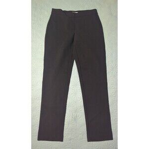 Orvis Everyday Ponte Slim Leg Pants Women's Sz 8 Black Pull-On Elastic Waist